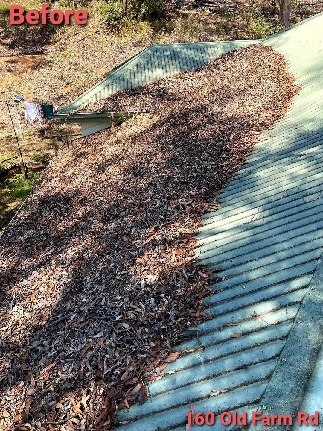 Gutter work in progress